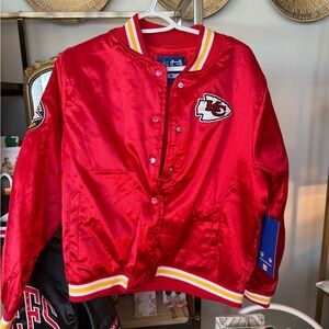 Red Satin Chiefs Jacket